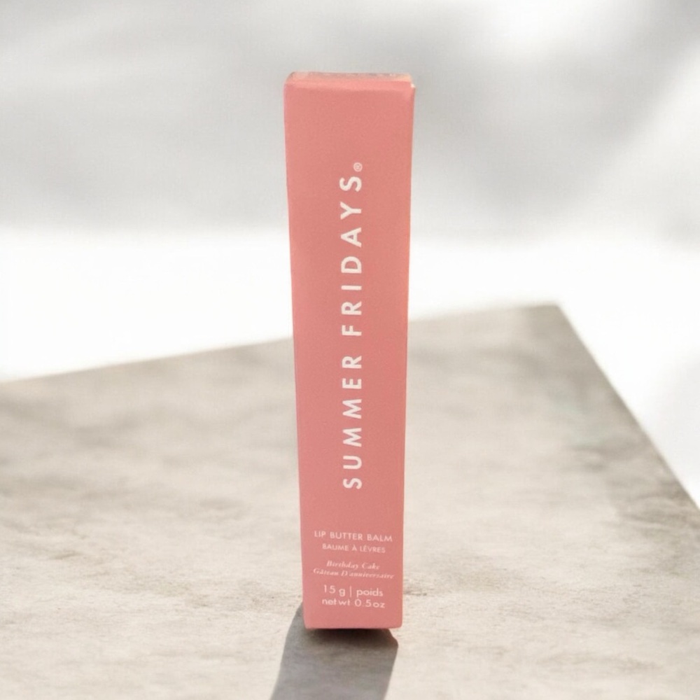 💎 Summer Fridays Birthday Cake Lip Butter Balm for Hydration & Shine NIB